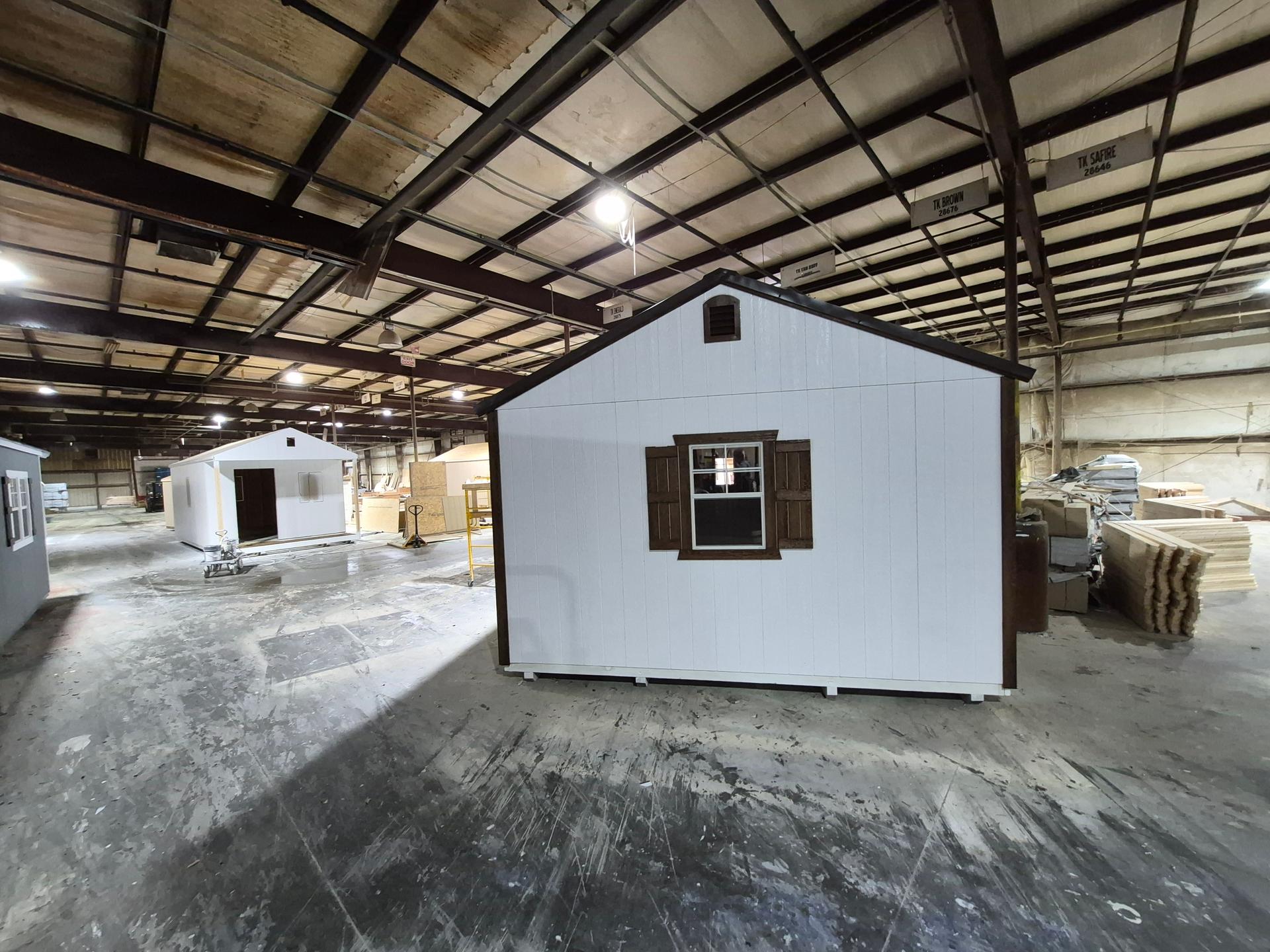 Standard Utility 14x40 portable building in White