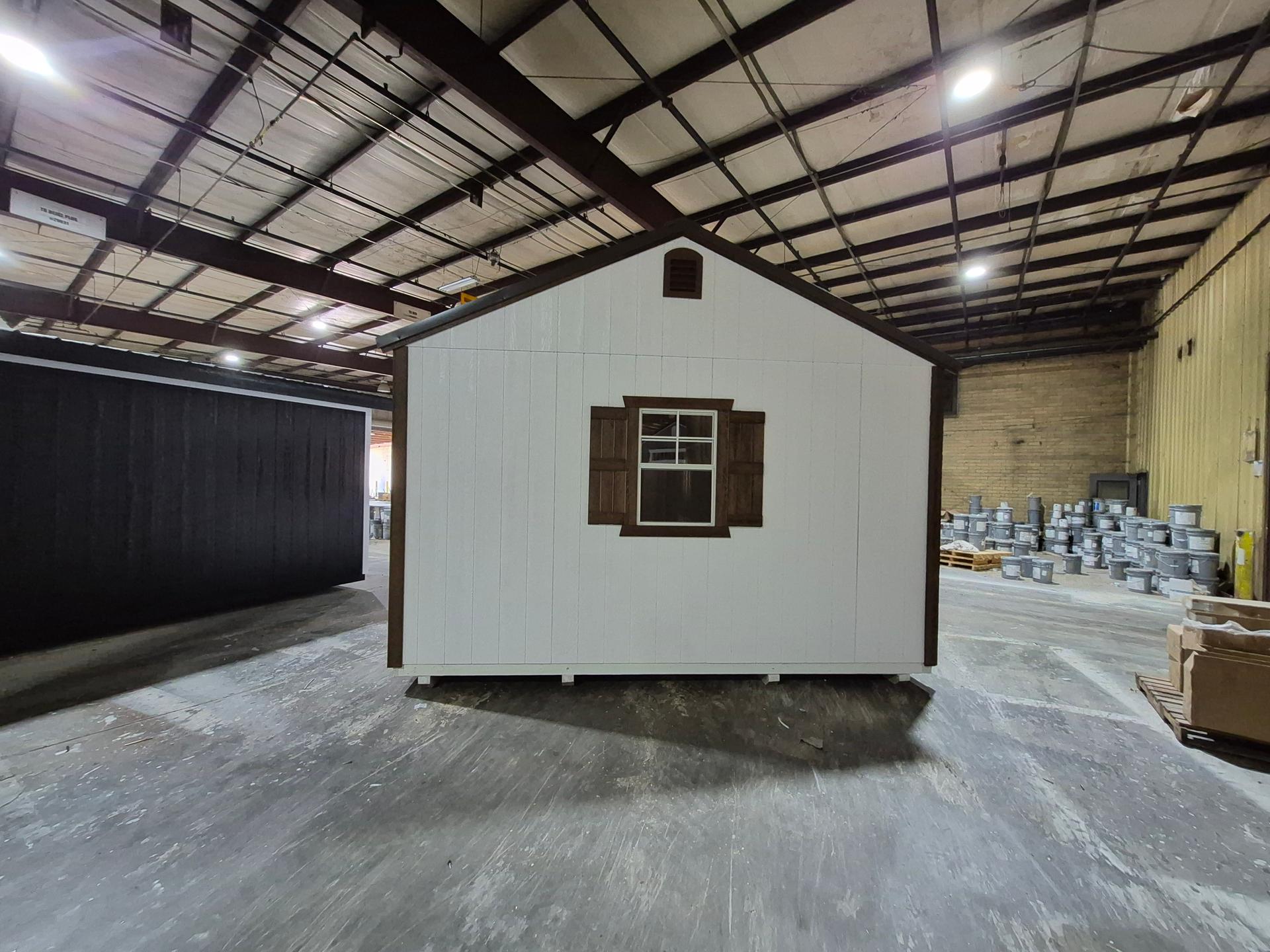 Standard Utility 14x40 portable building in White
