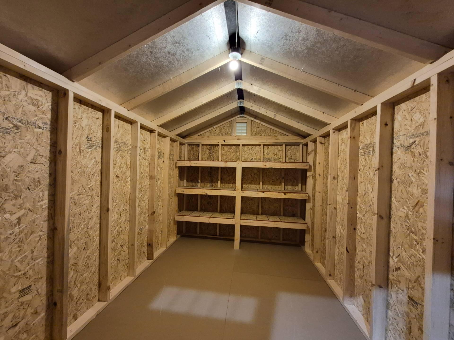 Standard Utility 8x12 portable building in Morning