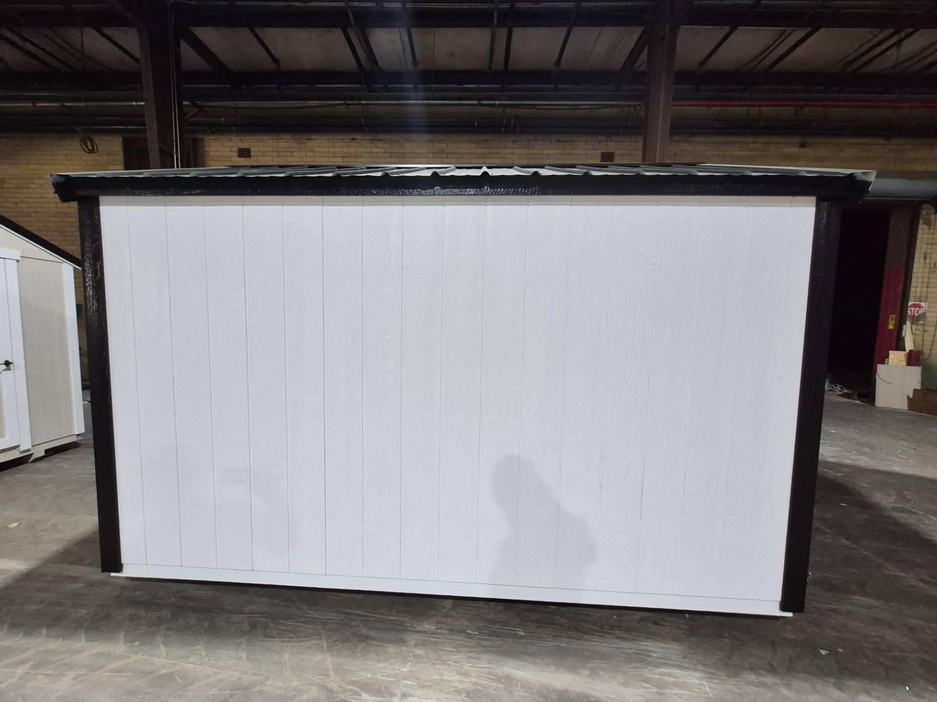 Standard Utility 8x12 portable building in White