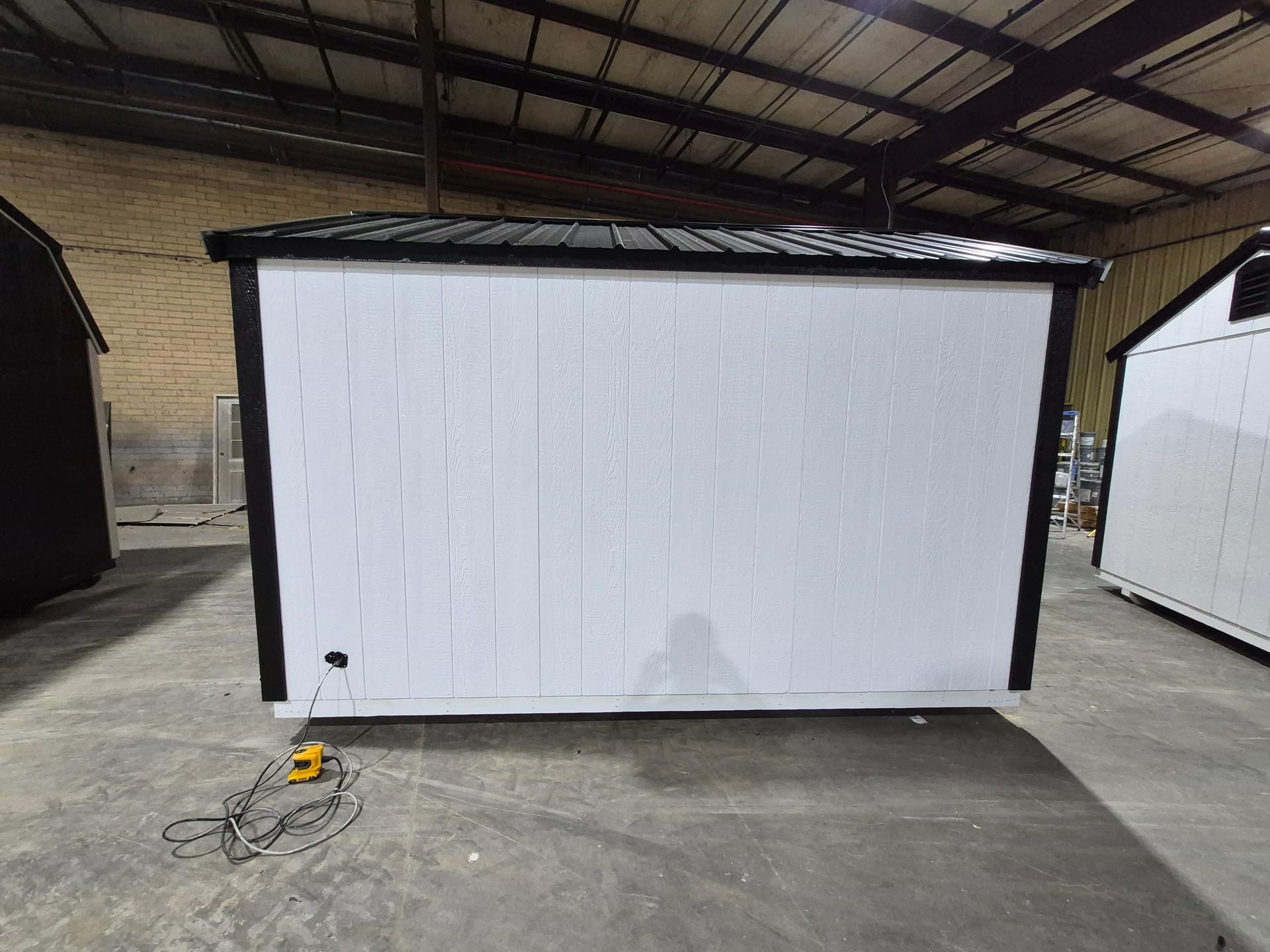 Standard Utility 8x12 portable building in White
