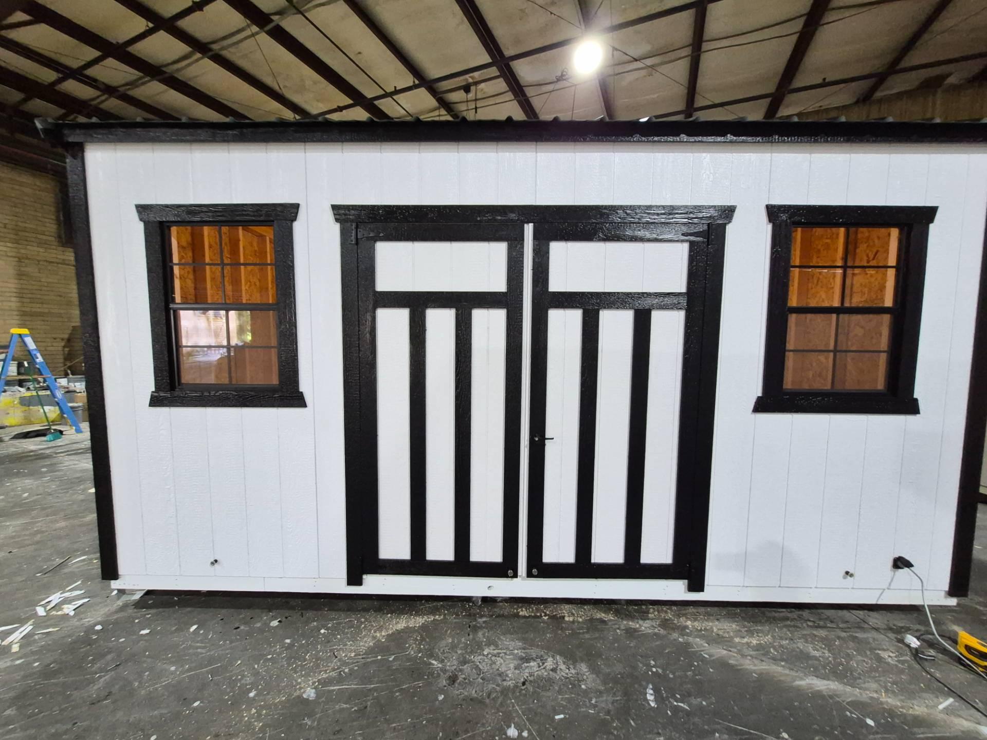 Standard Utility 8x16 portable building in White