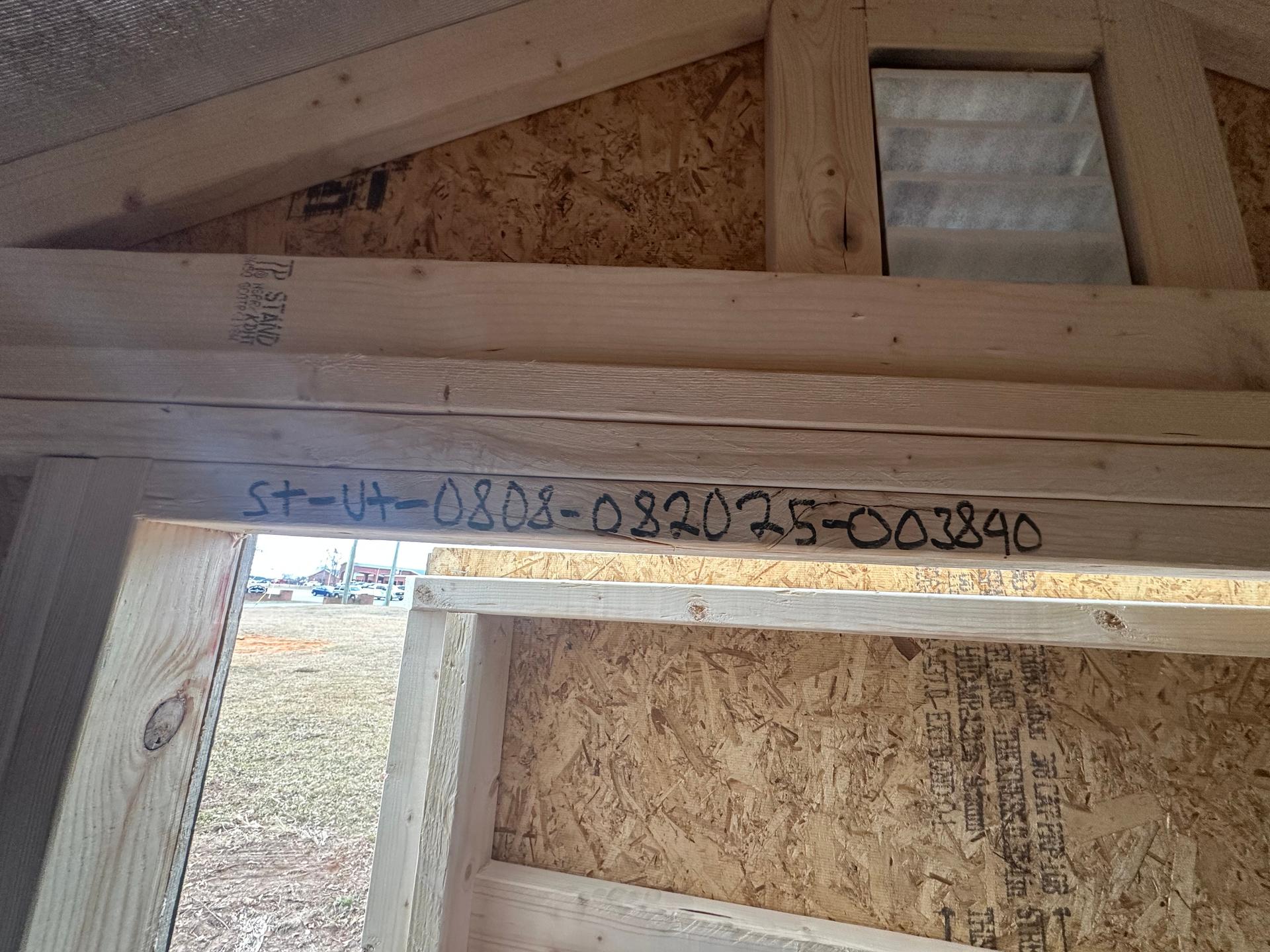 Standard Utility 8x8 portable building in Barnwood Grey