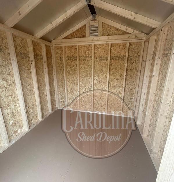 Standard Utility 8x8 portable building in White