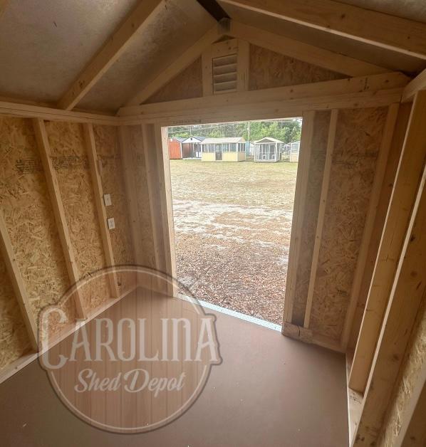 Standard Utility 8x8 portable building in White