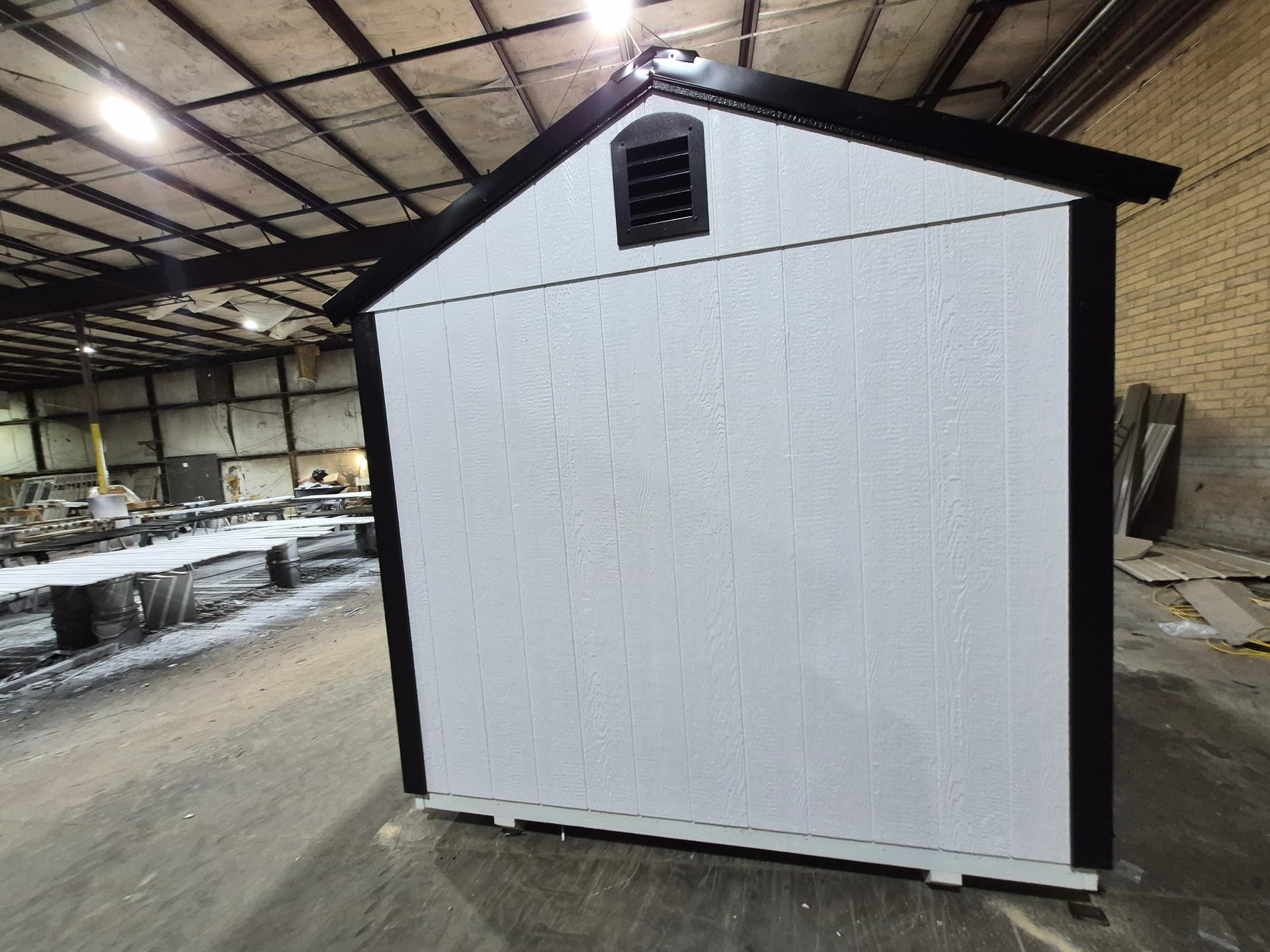 Standard Utility 8x8 portable building in White