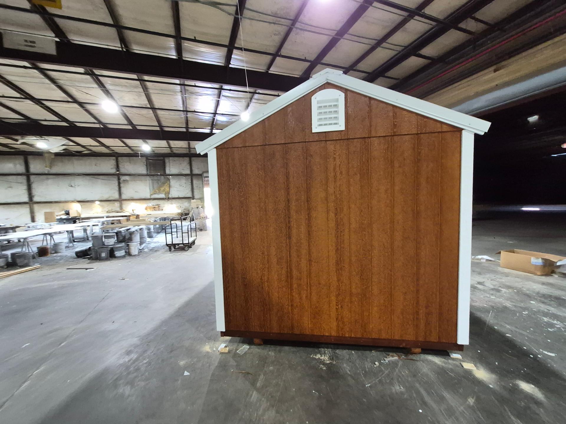 Standard Utility 8x8 portable building in Redwood