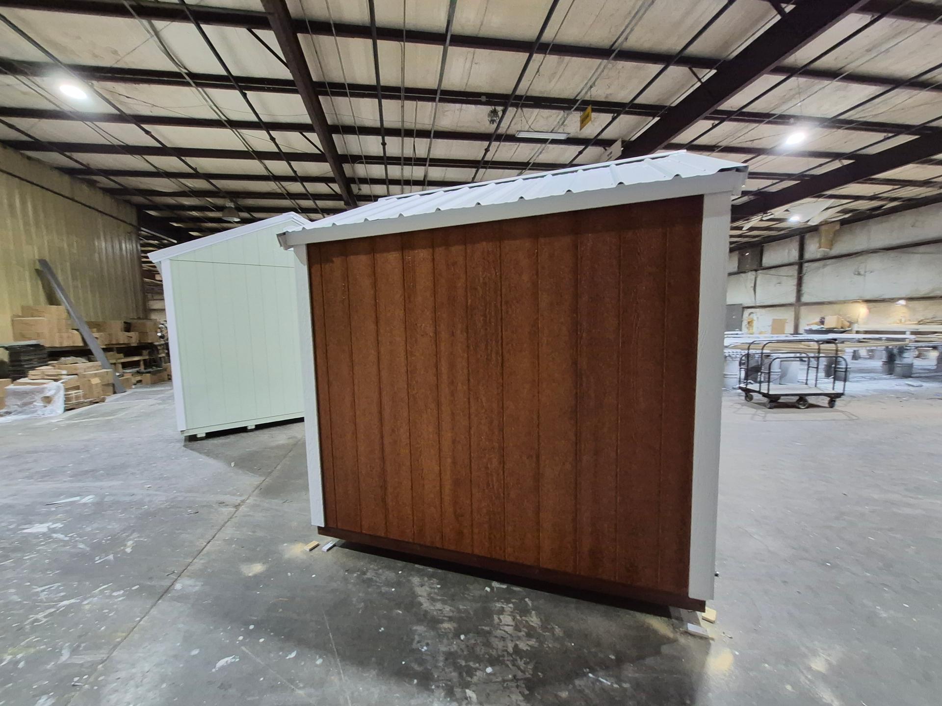 Standard Utility 8x8 portable building in Redwood