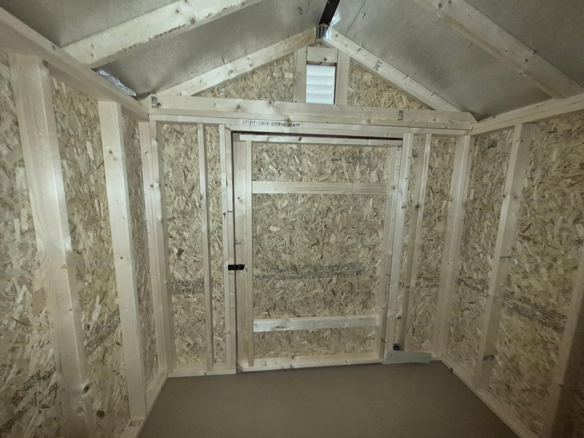 Standard Utility 8x8 portable building in Rustic