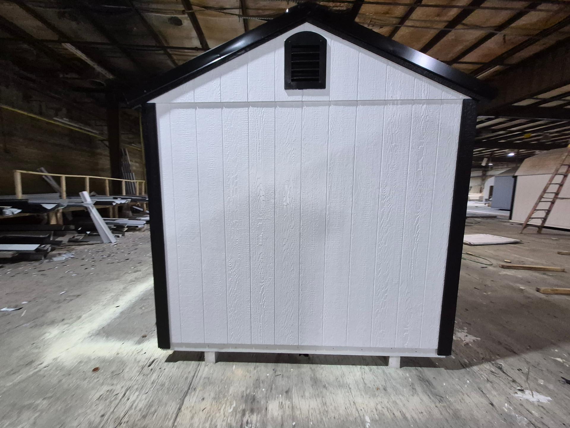 Standard Utility 8x8 portable building in White