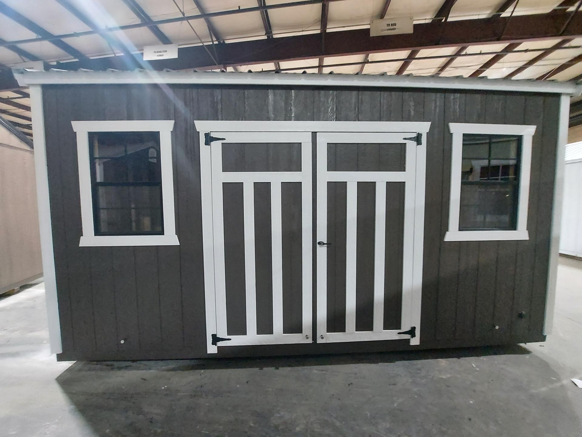 Standard Utility 8x16 portable building in Bark
