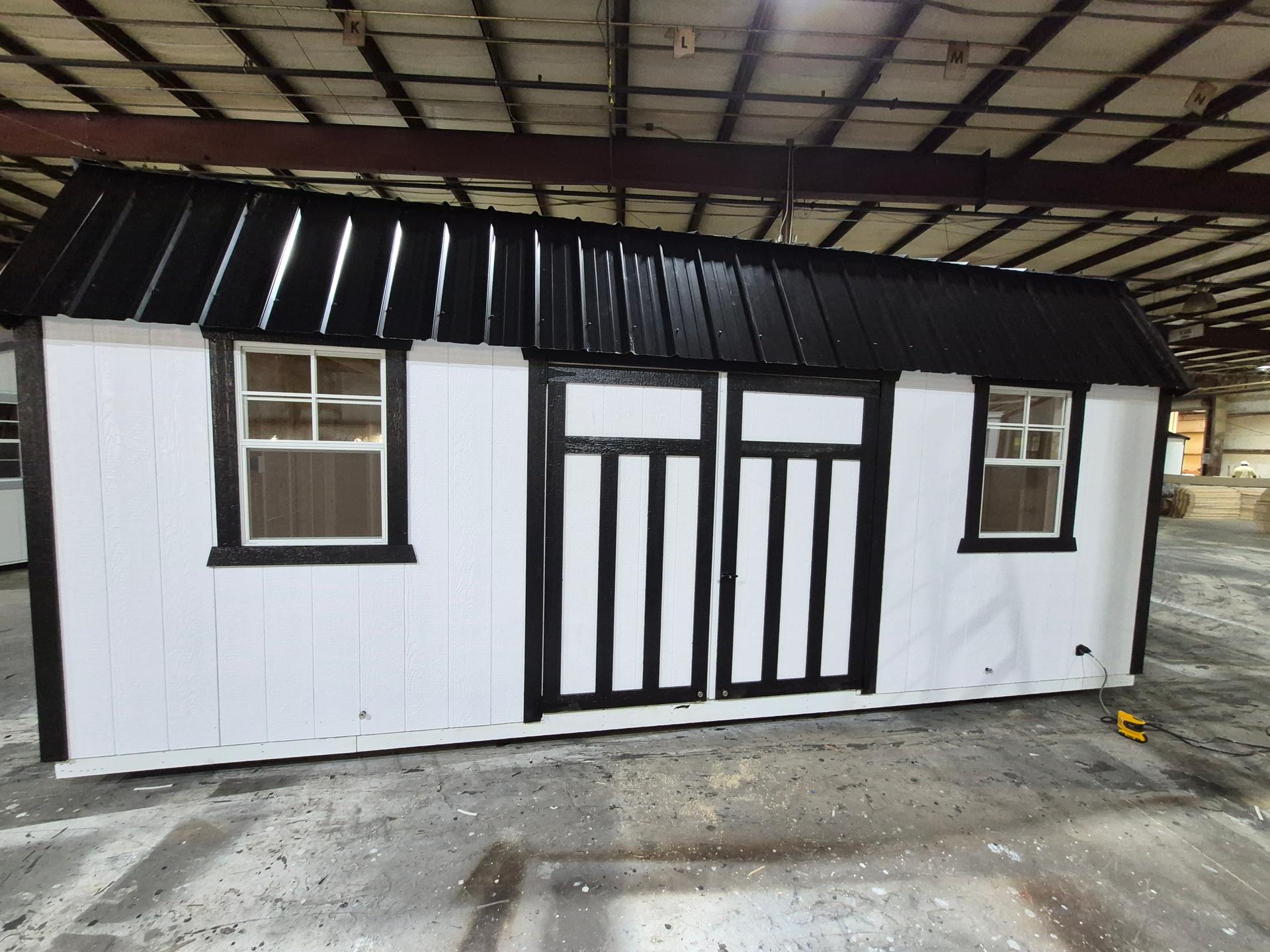 Classic Loft 10x20 portable building in White