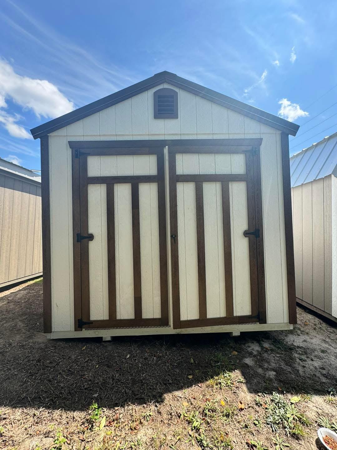 Classic Utility 10x20 portable building in White