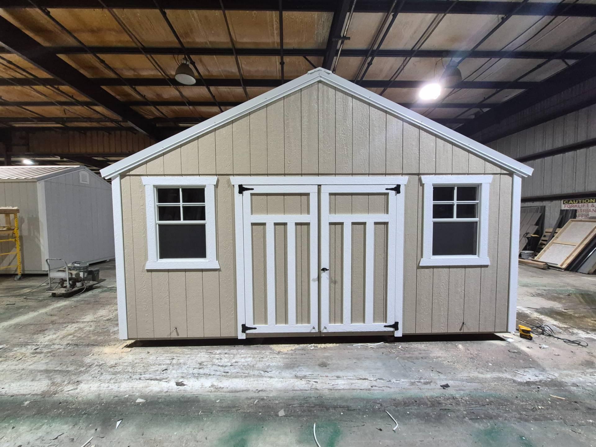 Lite Utility 12x16 portable building in Pavillion Beige