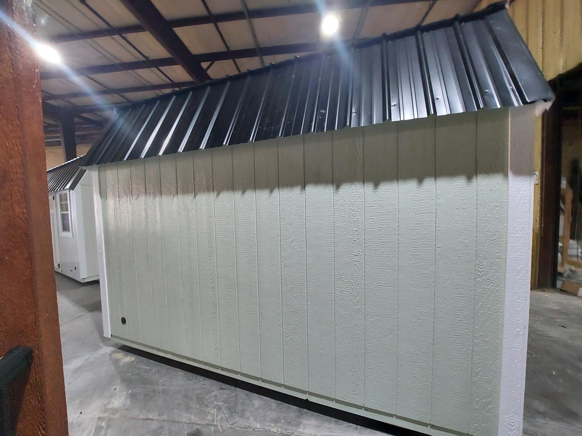 Standard Loft 10x12 portable building in Pale Pine