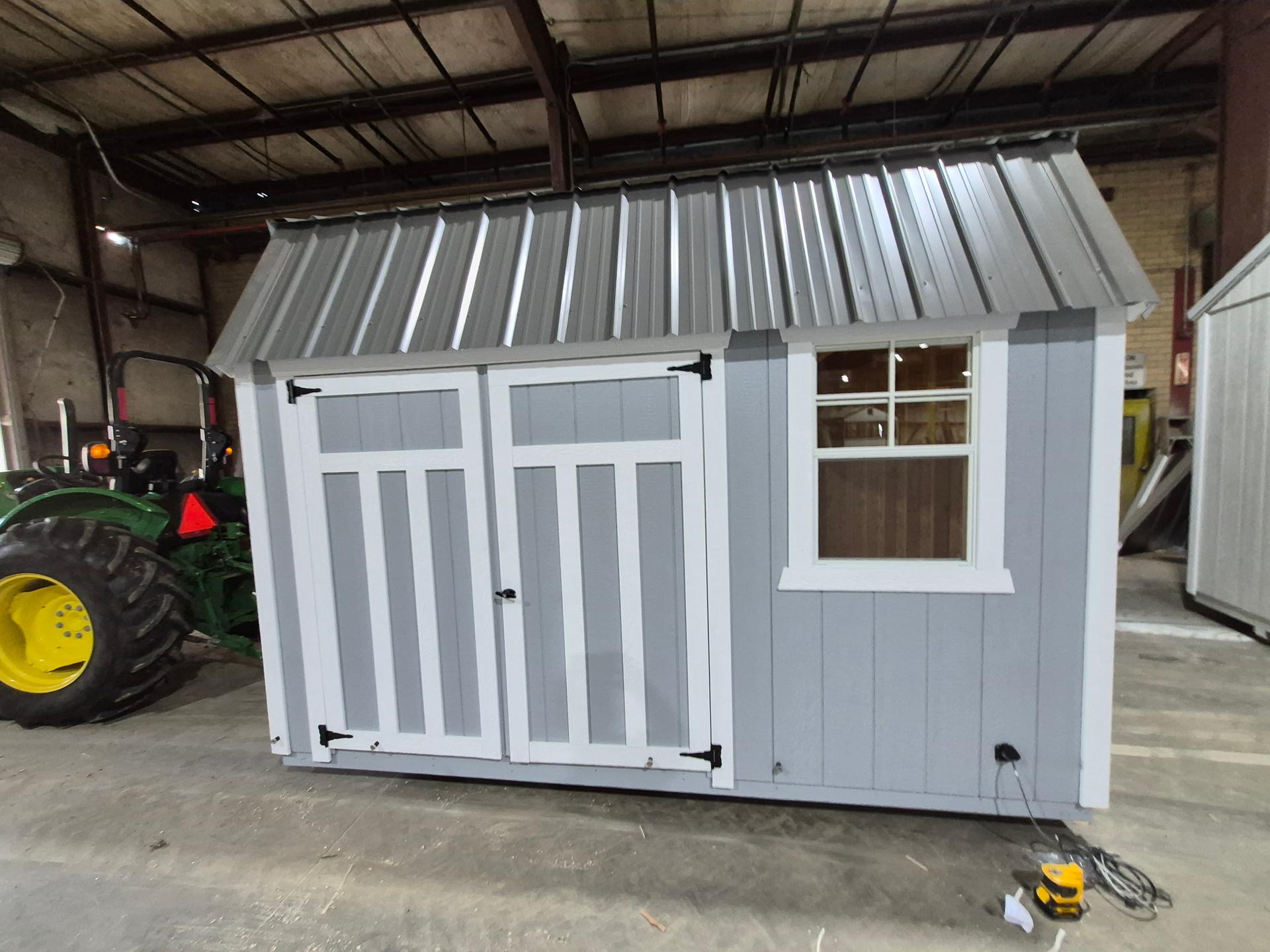 Standard Loft 10x12 portable building in Morning