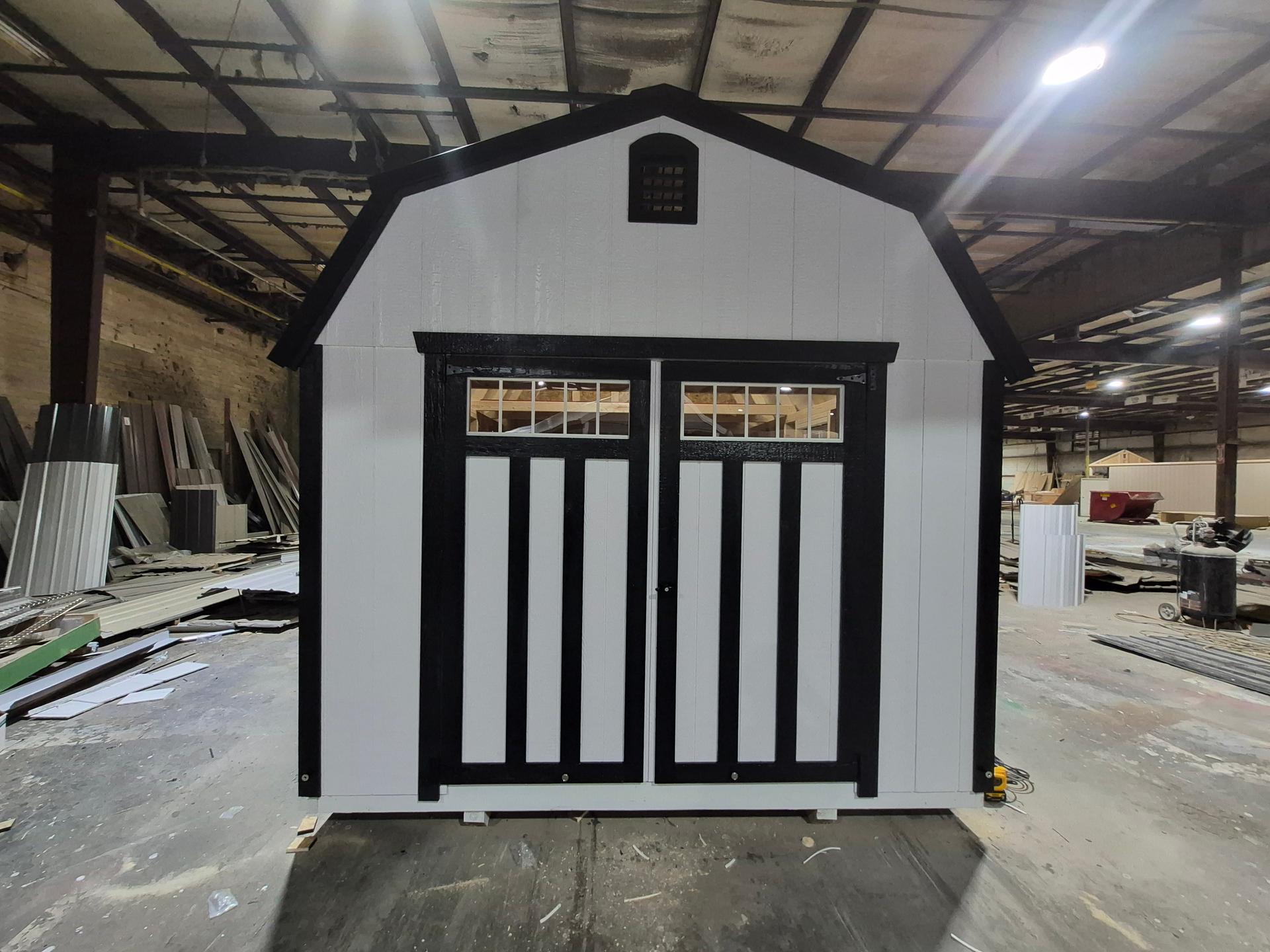Standard Loft 10x12 portable building in White