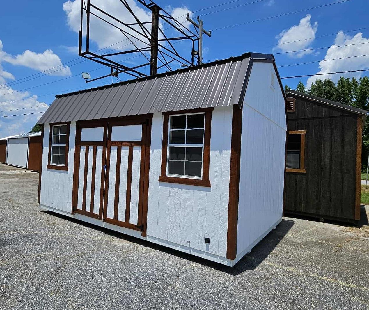 Standard Loft 10x16 portable building in White