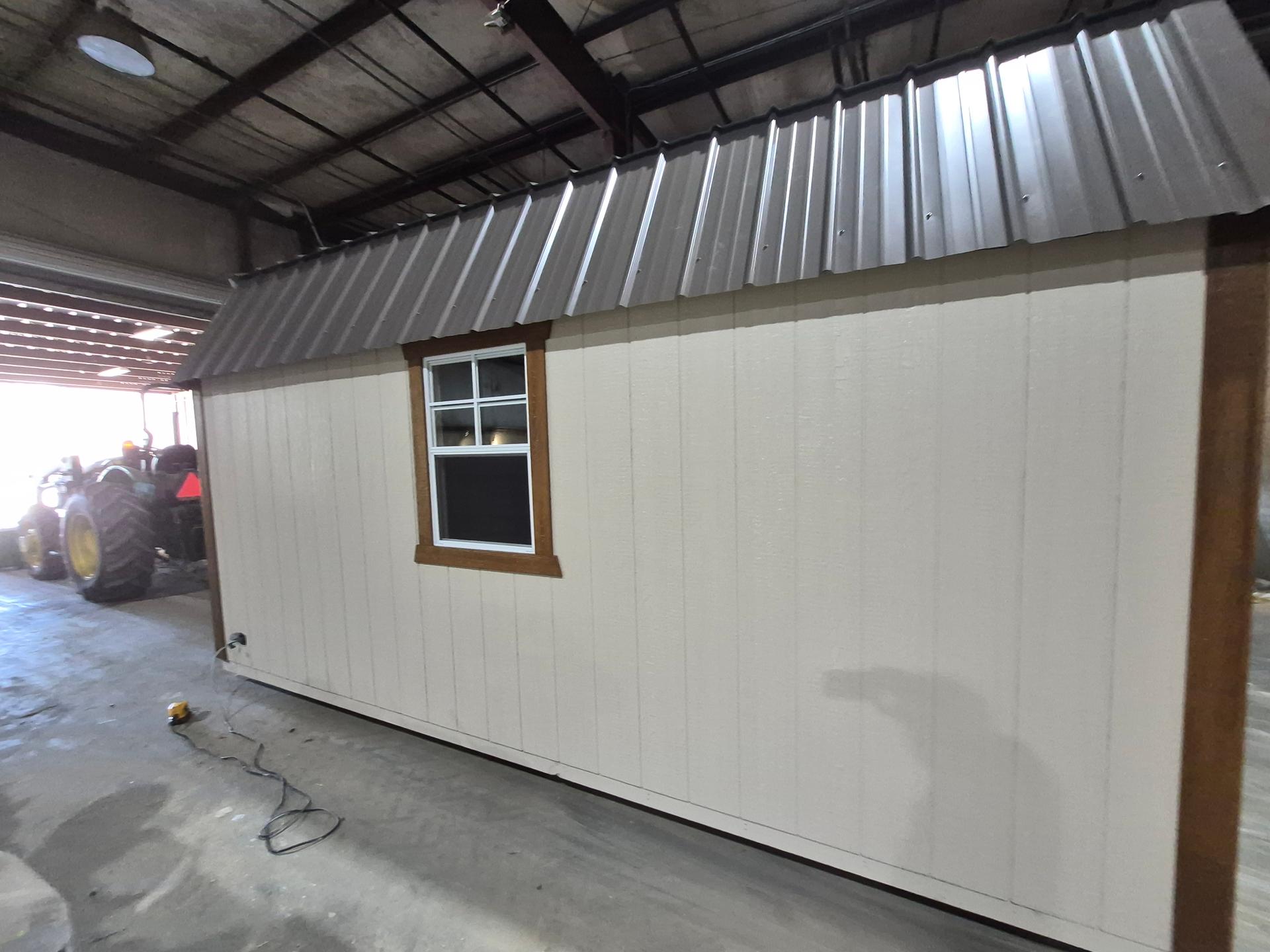 Standard Loft 10x16 portable building in Pavillion Beige