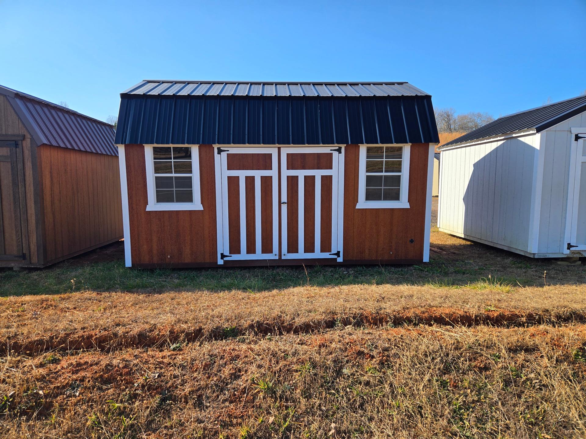 Standard Loft 10x16 portable building in Redwood