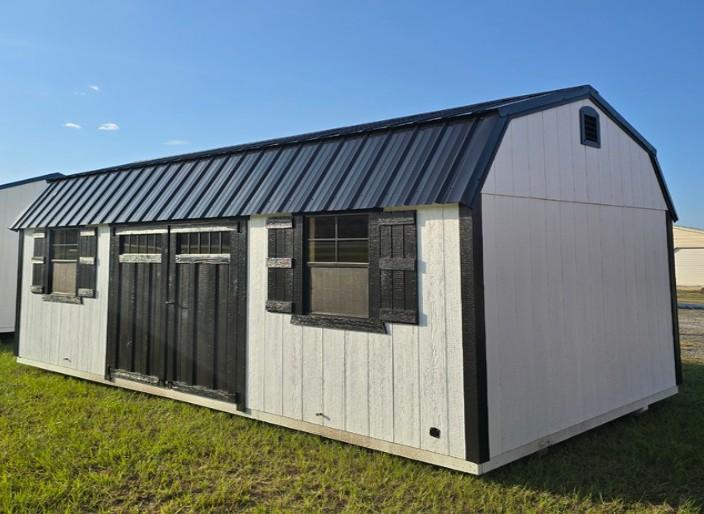 Standard Loft 10x20 portable building in White