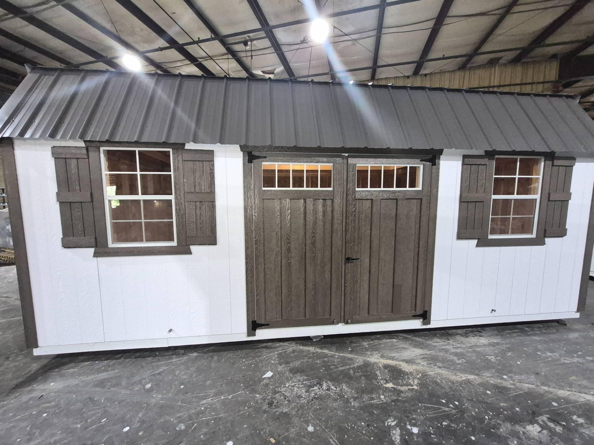 Standard Loft 10x20 portable building in White