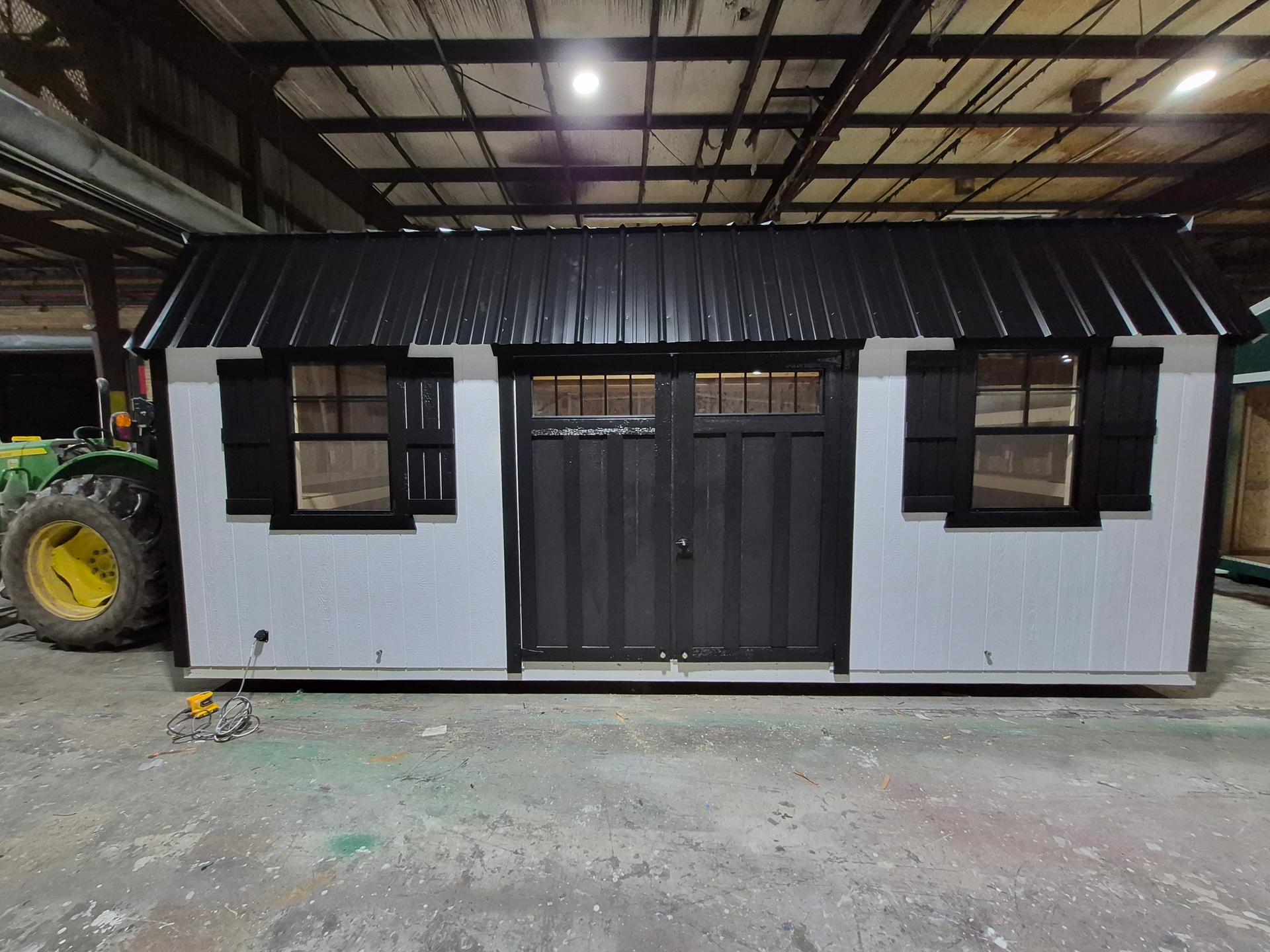 Standard Loft 10x20 portable building in White