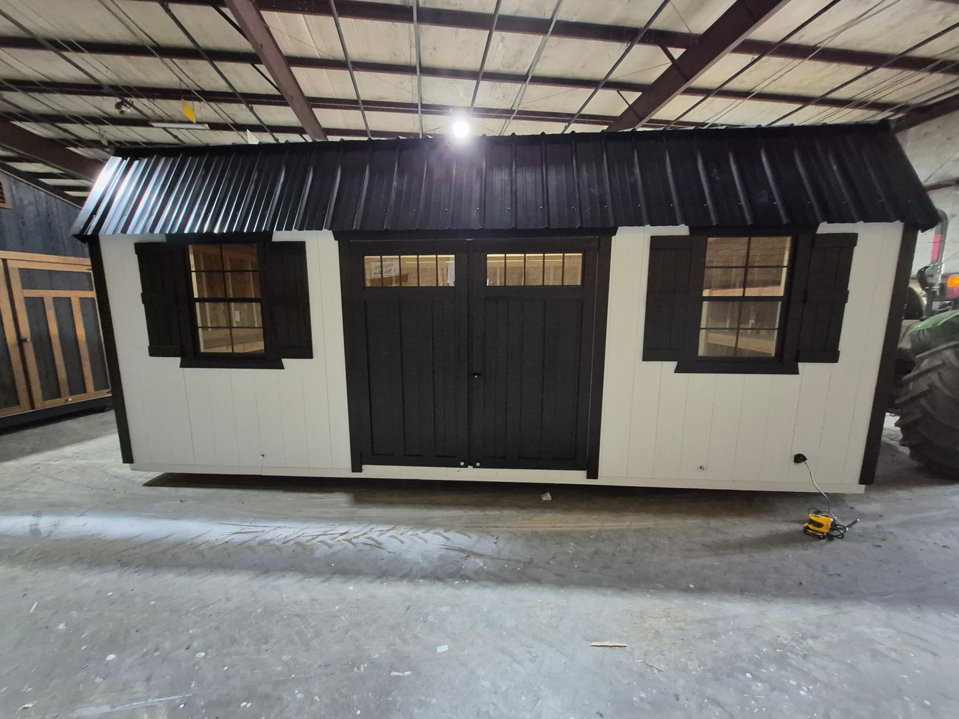 Standard Loft 10x20 portable building in White