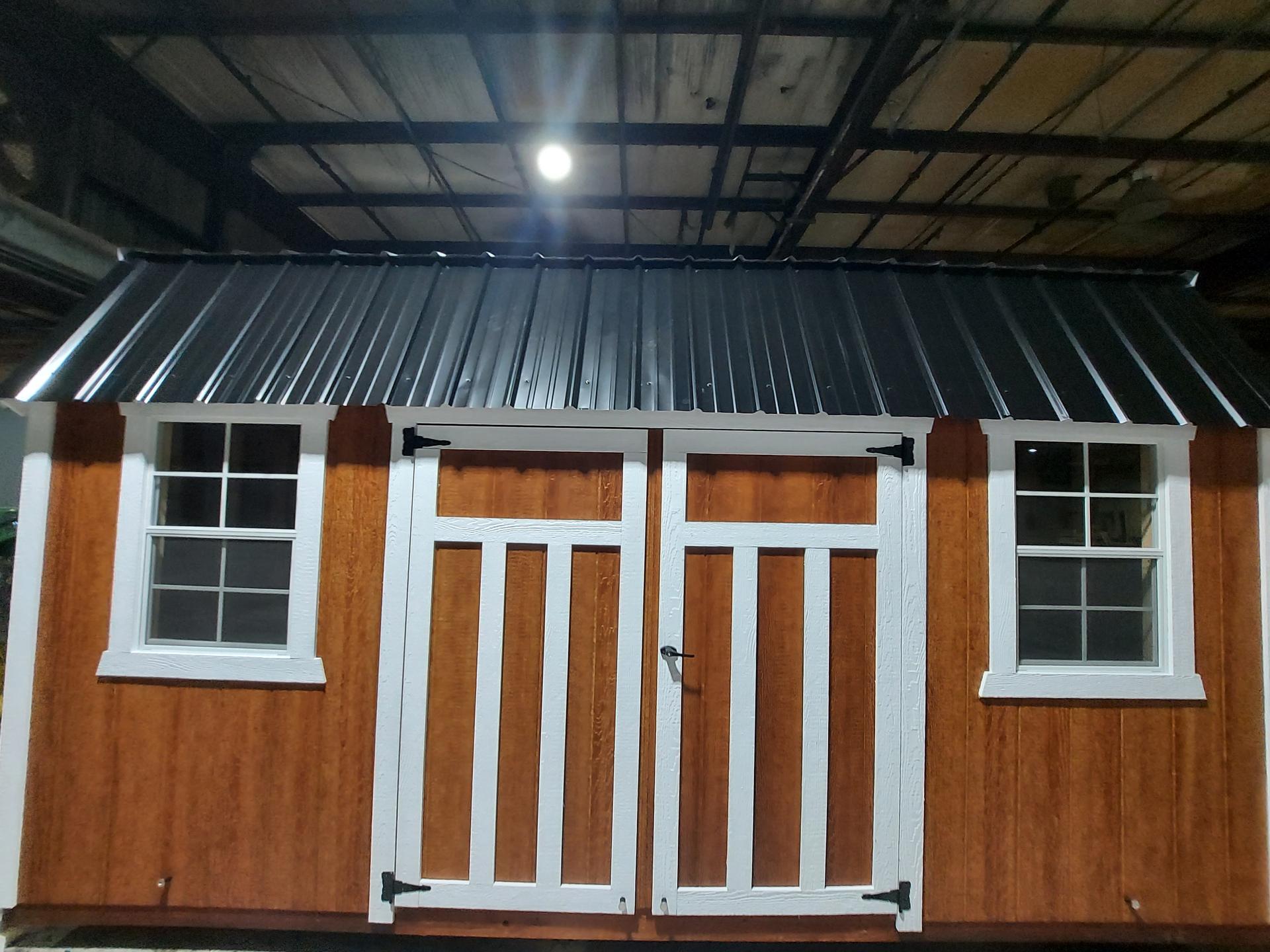 Standard Loft 12x16 portable building in Redwood