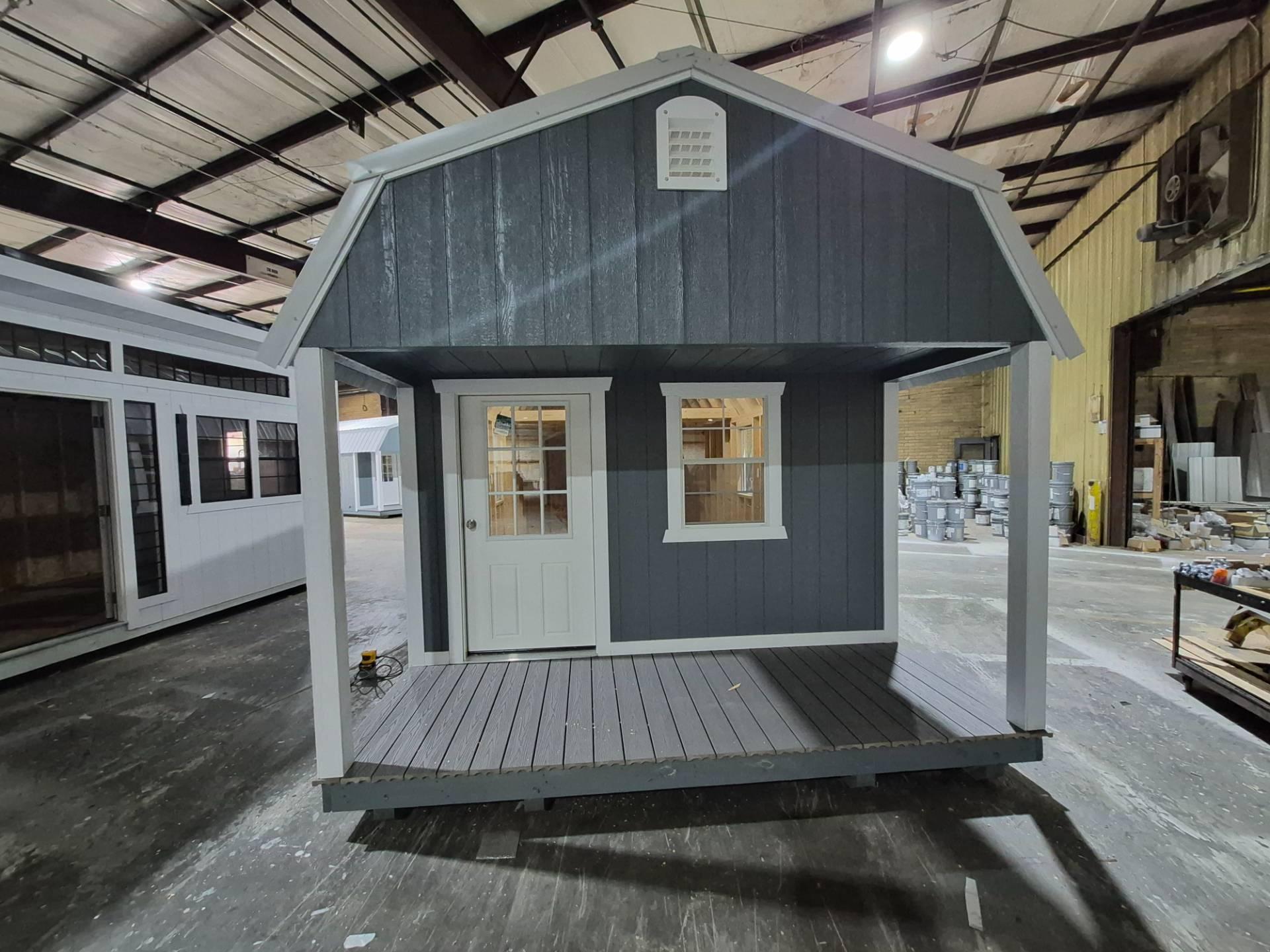 Standard Loft 12x24 portable building in Phoenix Gray