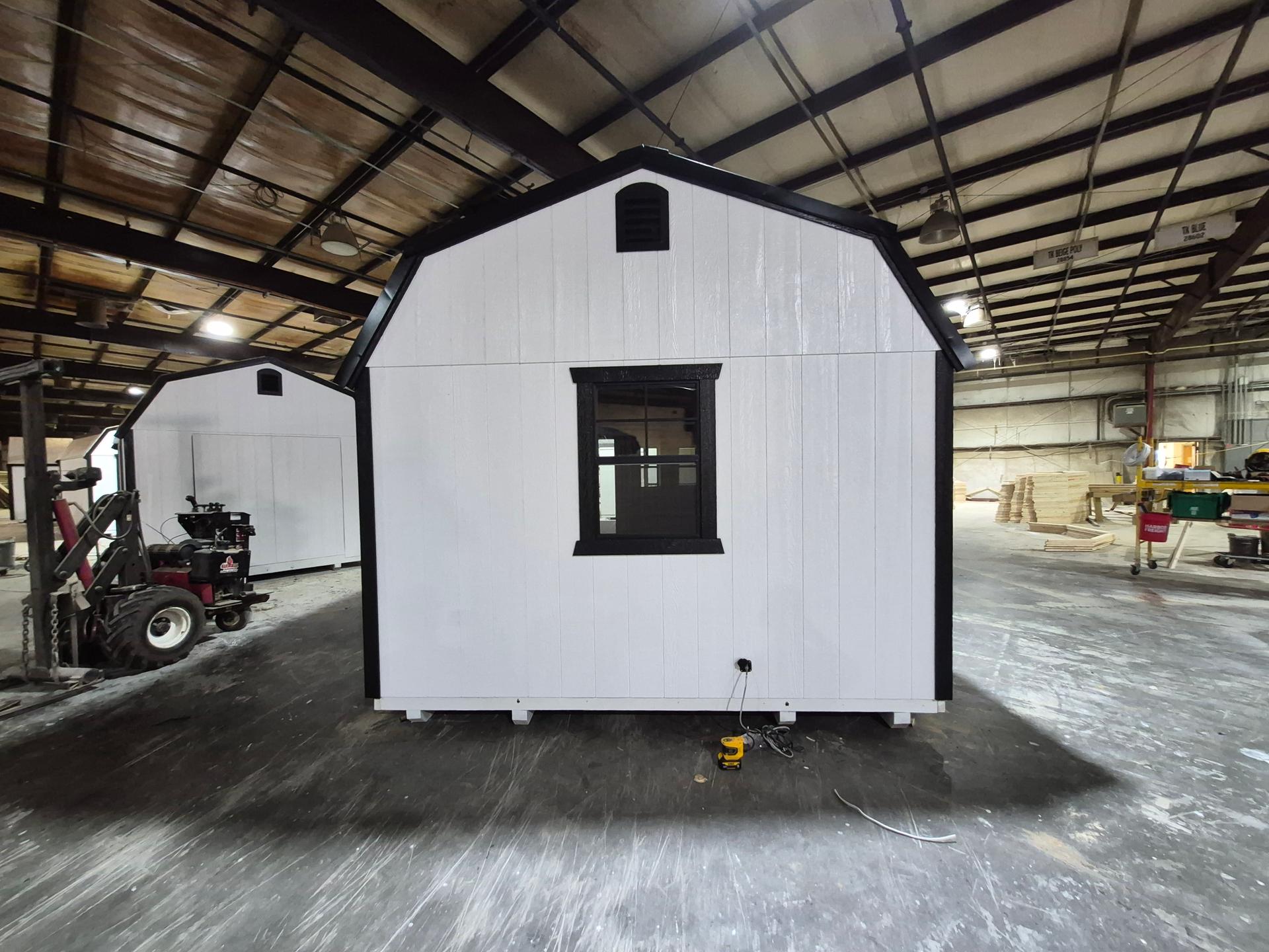 Standard Loft 12x32 portable building in White