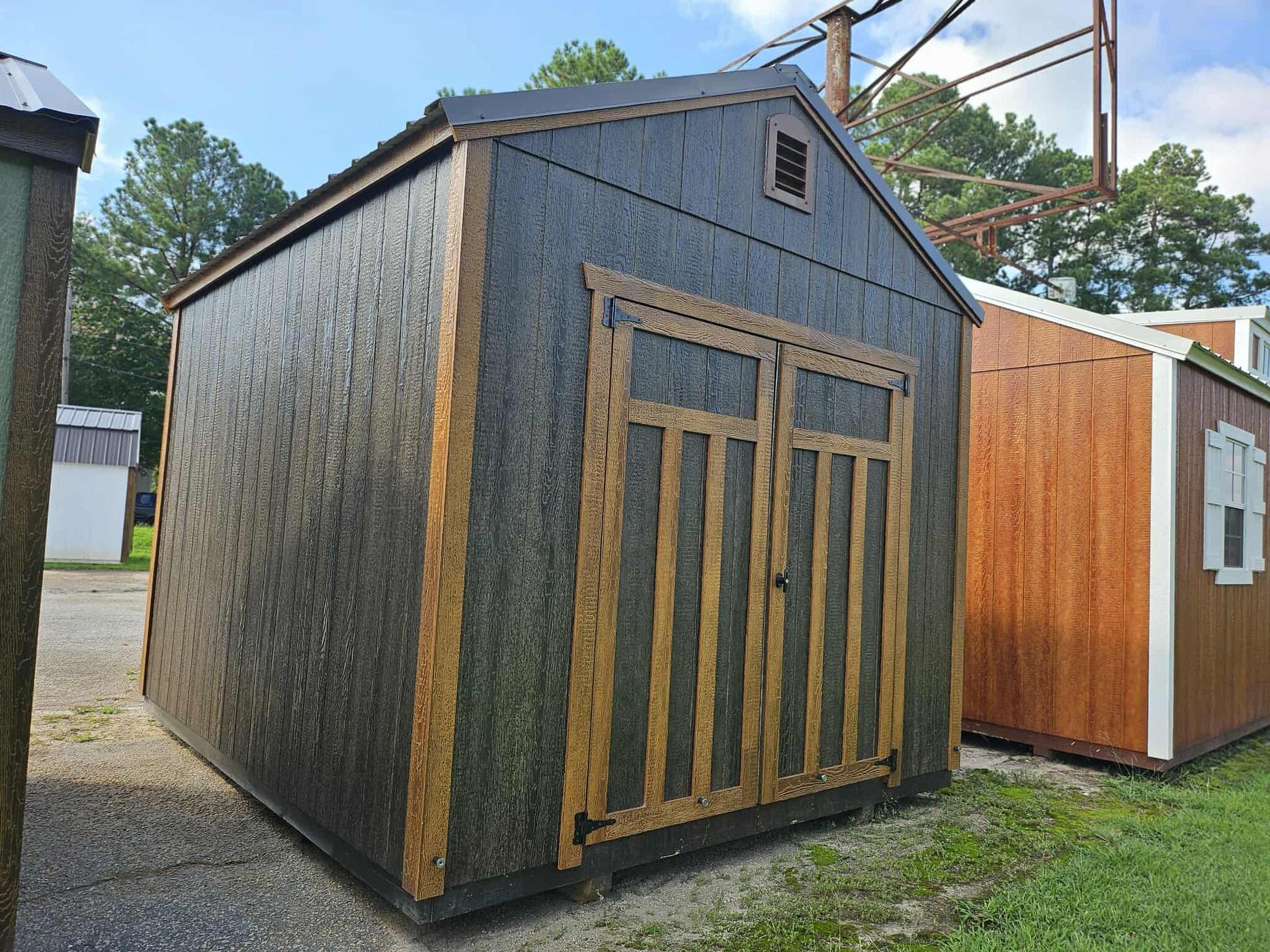 Standard Utility 10x12 portable building in Ebony