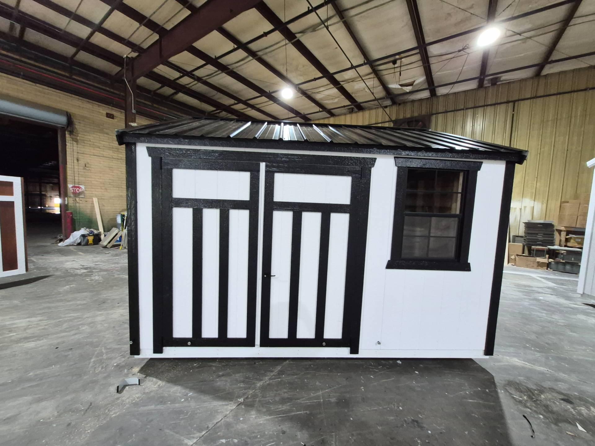 Standard Utility 10x12 portable building in White