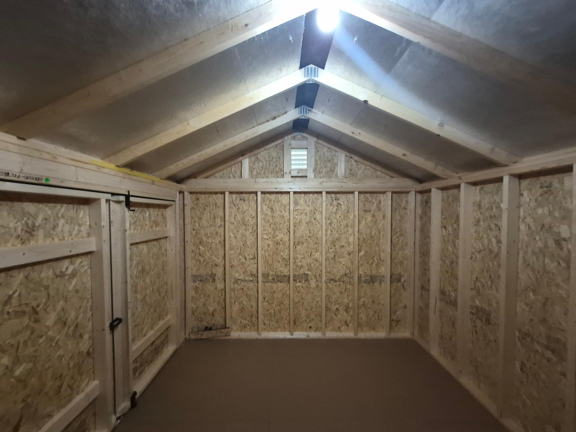 Standard Utility 10x12 portable building in Phoenix Gray