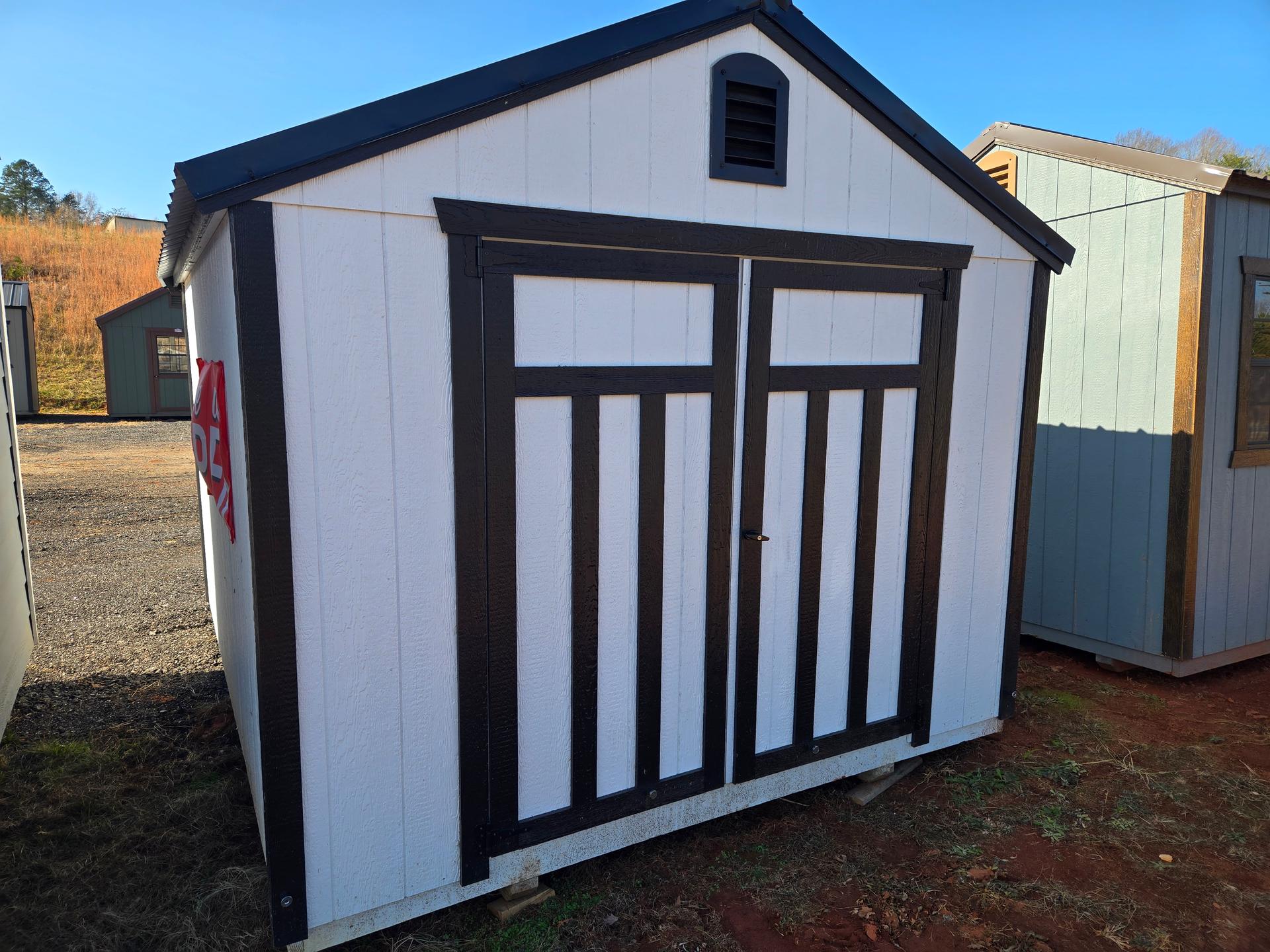 Standard Utility 10x12 portable building in White