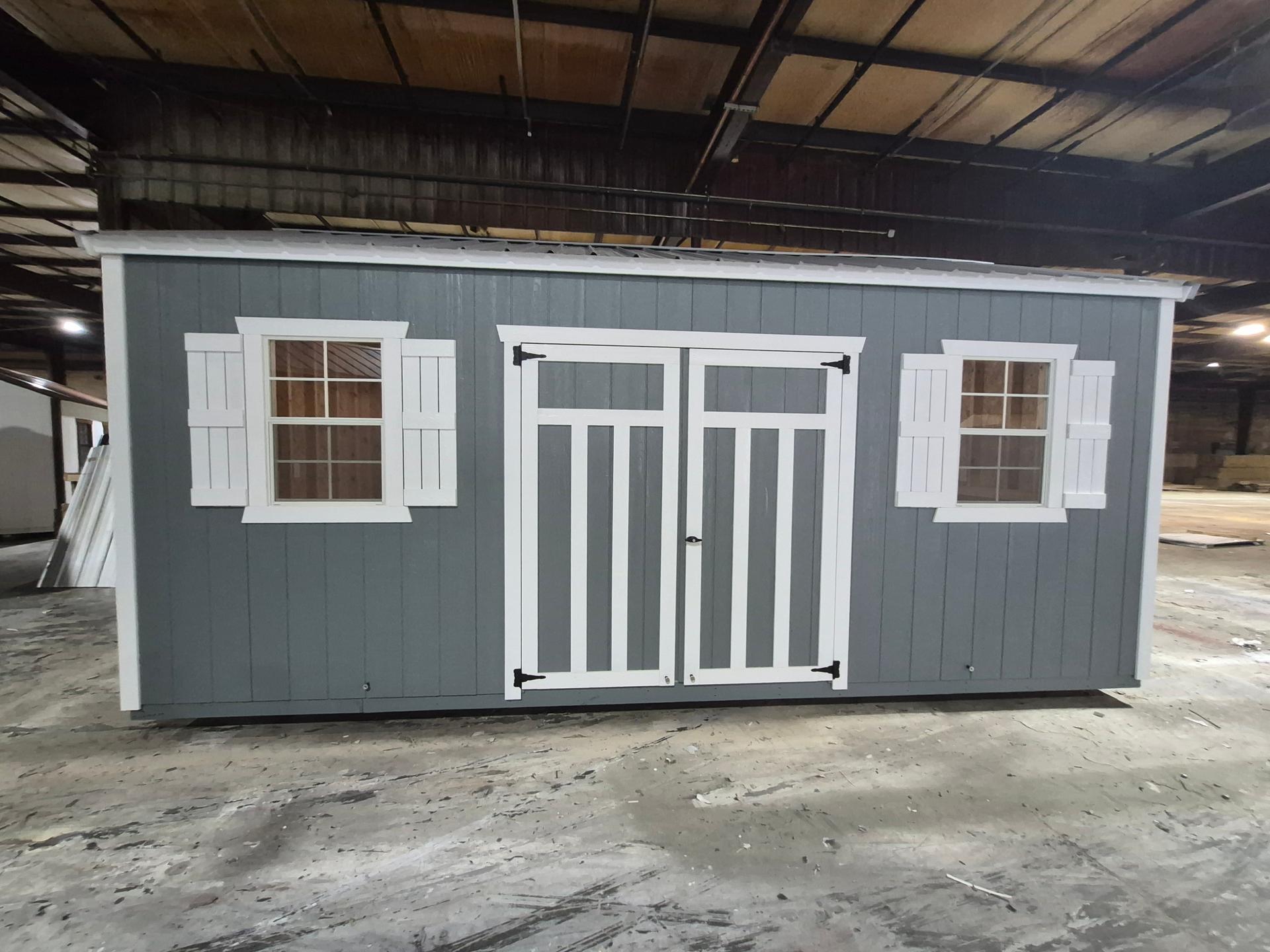 Standard Utility 10x20 portable building in Rough Ride