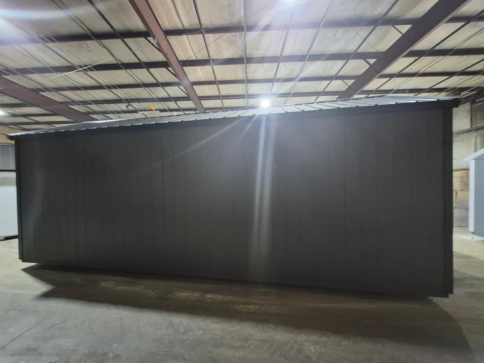 Standard Utility 10x24 portable building in Bark