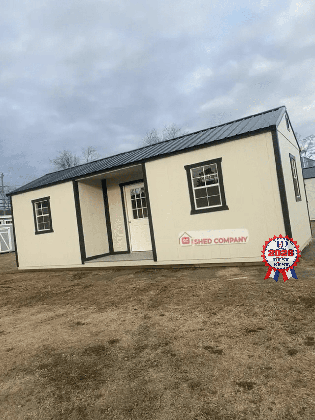Standard Utility 12x28 portable building in Grey Heron