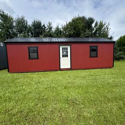 Standard Utility 12x32 portable building in Red