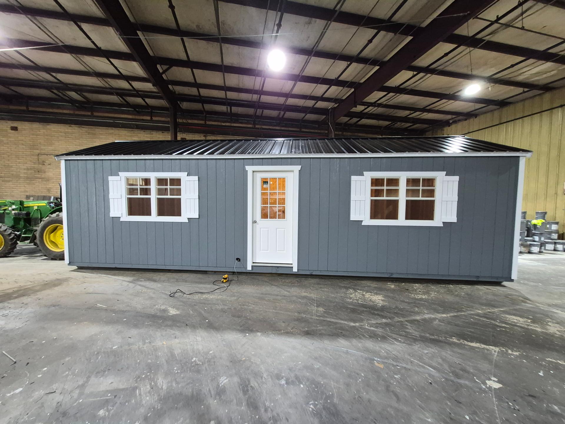 Standard Utility 12x32 portable building in Phoenix Gray