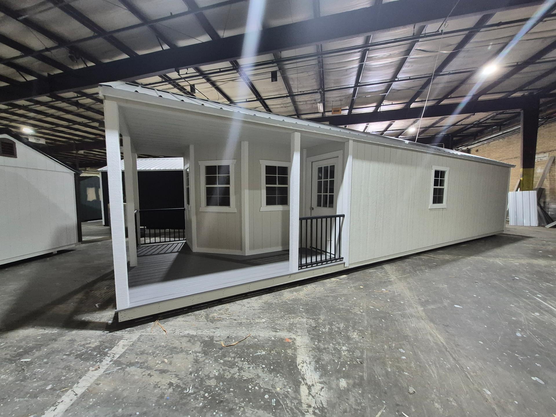 Standard Utility 12x40 portable building in Gray Heron