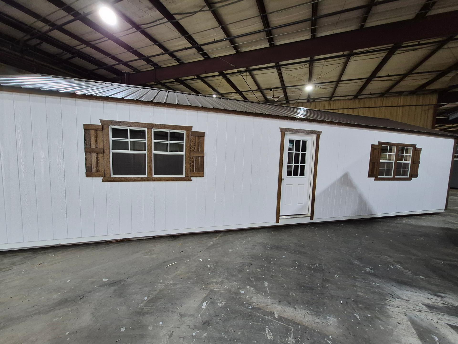 Standard Utility 14x40 portable building in White