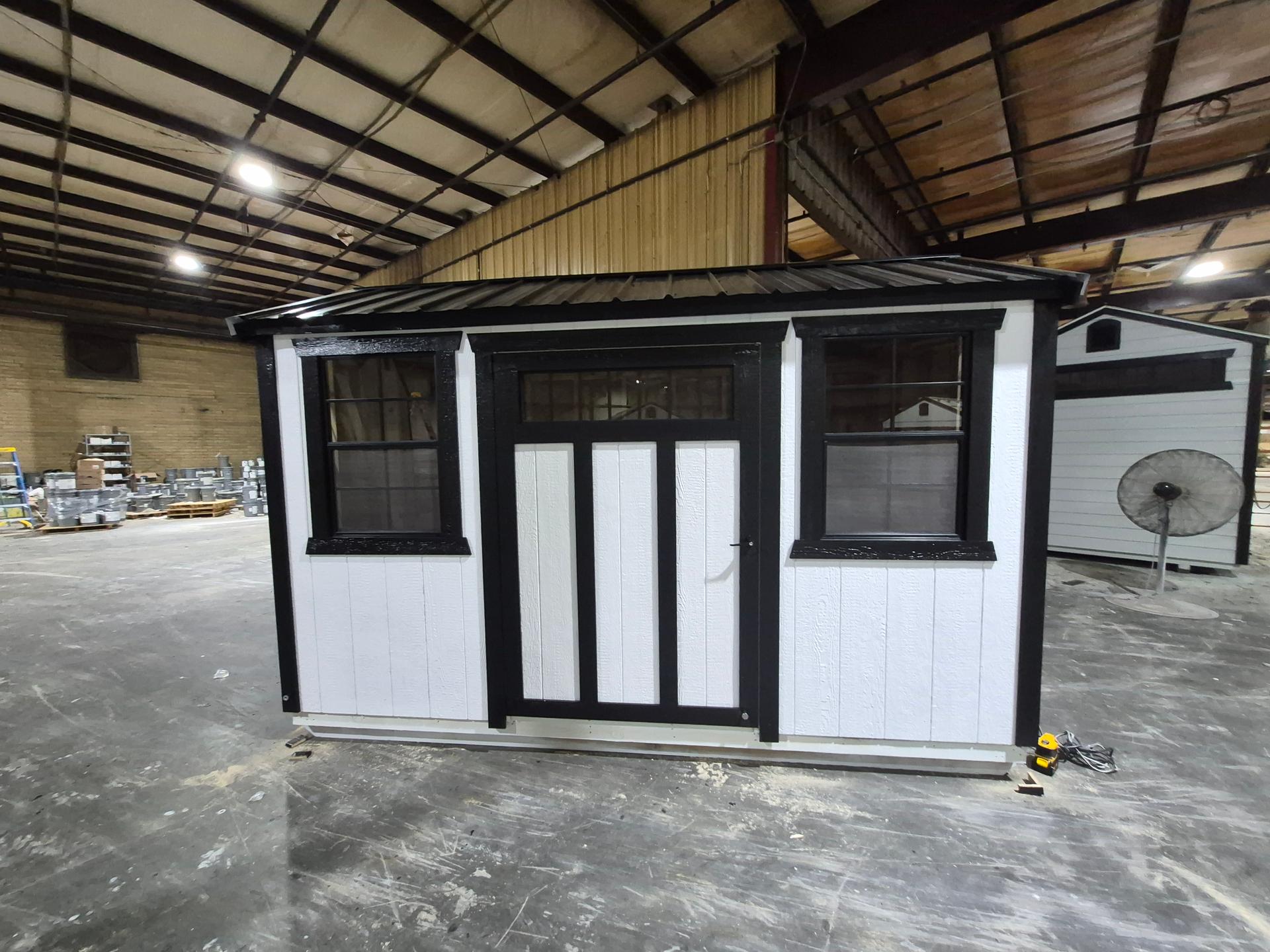 Standard Utility 6x12 portable building in White