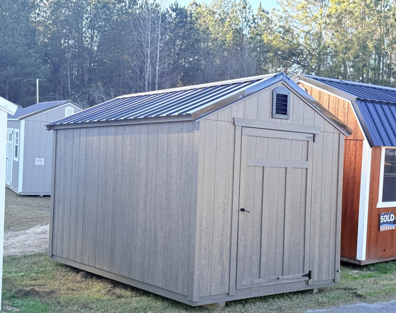 Standard Utility 8x12 portable building in Barnwood Grey