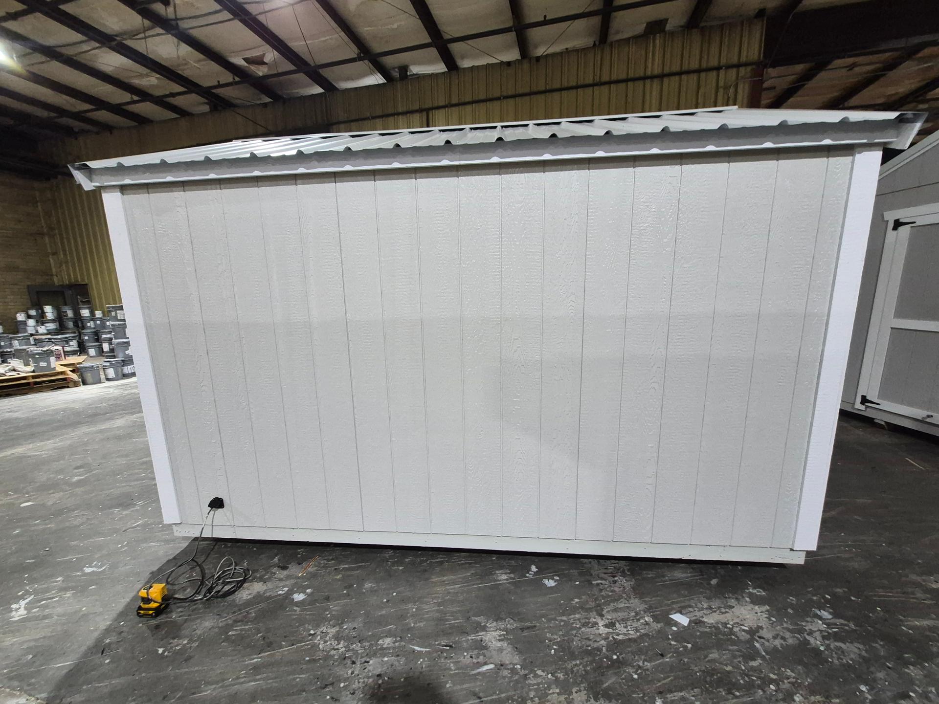 Standard Utility 8x12 portable building in Gray Heron