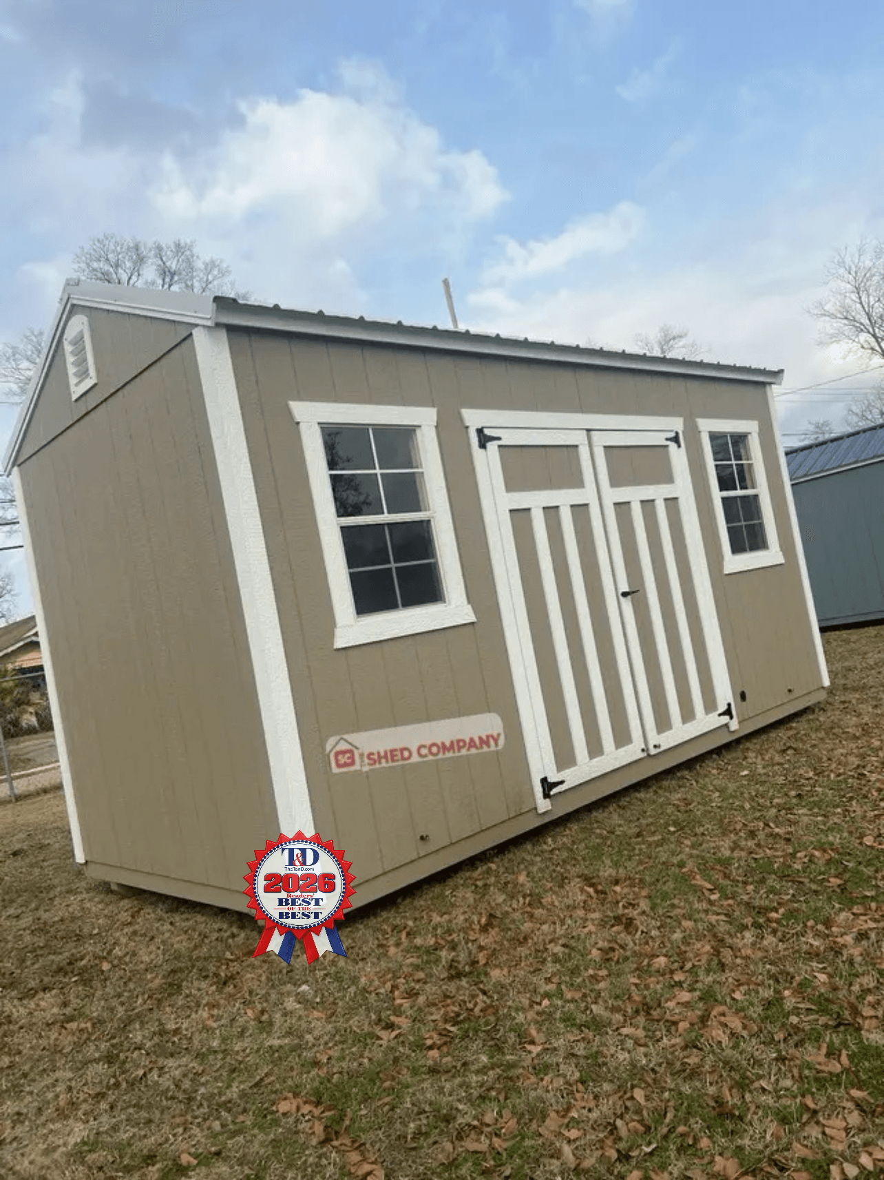 Standard Utility 8x16 portable building in Tanglewood