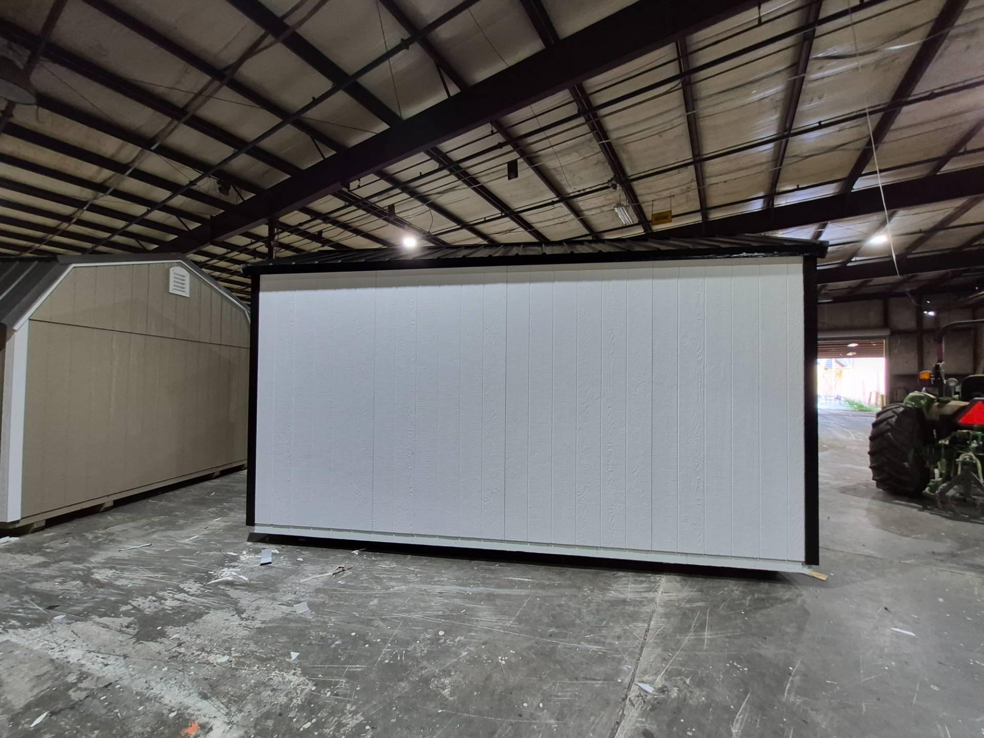 Standard Utility 8x16 portable building in White