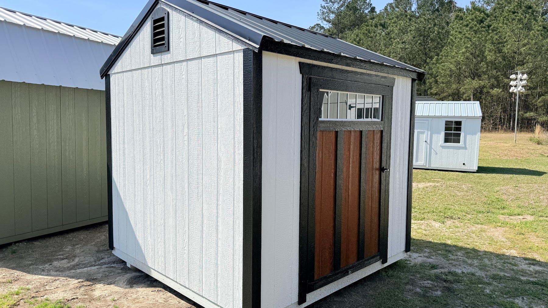 Standard Utility 8x8 portable building in White