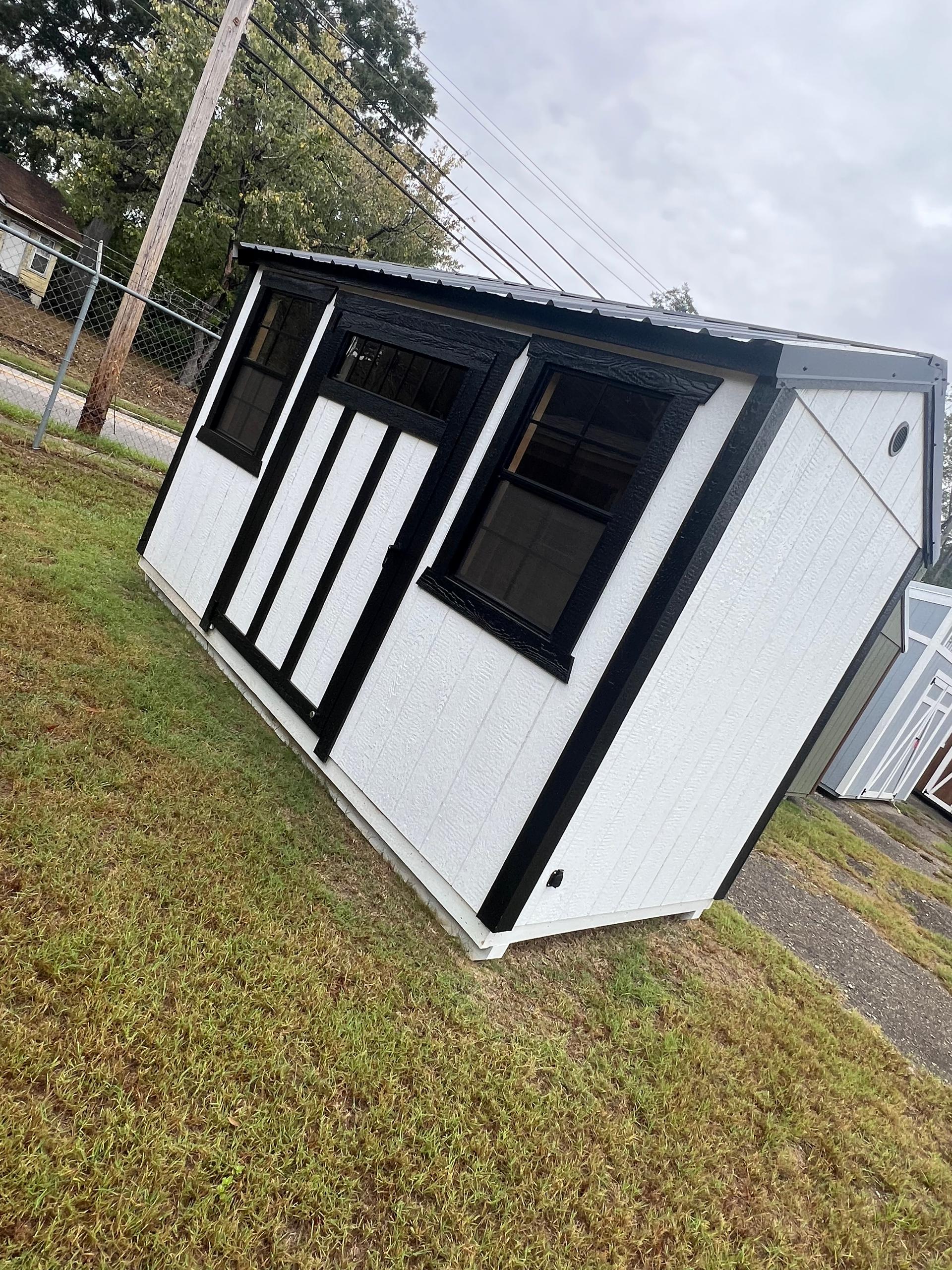 Standard Utility 6x12 portable building in White