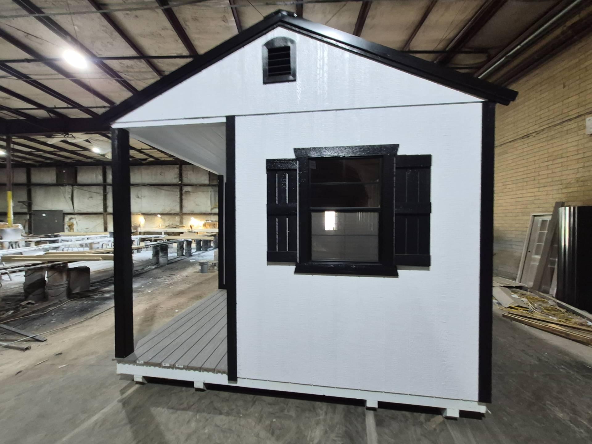 Standard Utility 12x28 portable building in White